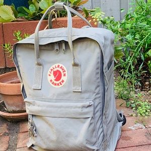 Light Grey Fjallraven Kanken Backpack
